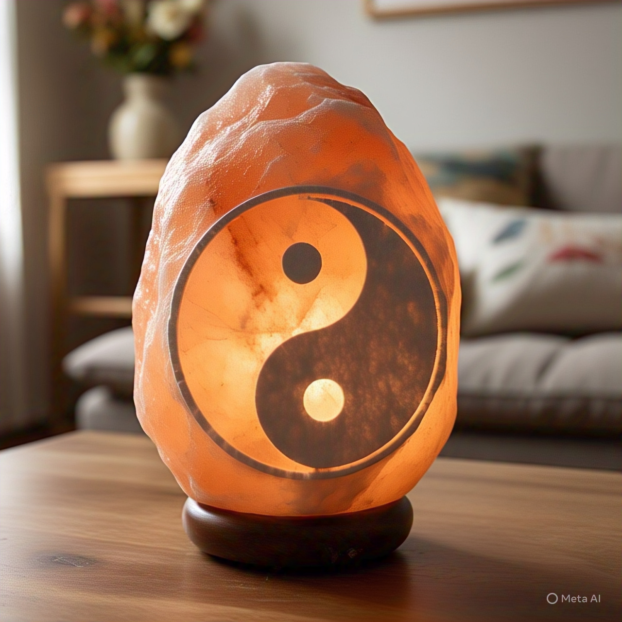 Himalayan Salt Yin Yang Lamp